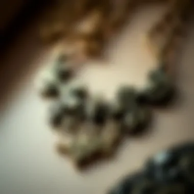 Intricate Designs in Gothic Font Jewelry Close-up of intricate designs on a gothic font necklace