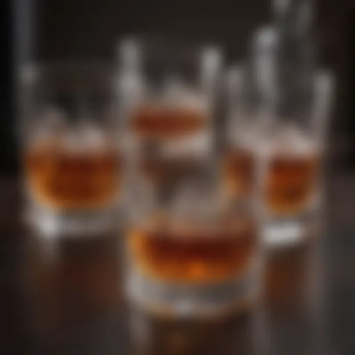 Elegant whiskey glass set with personalized engraving