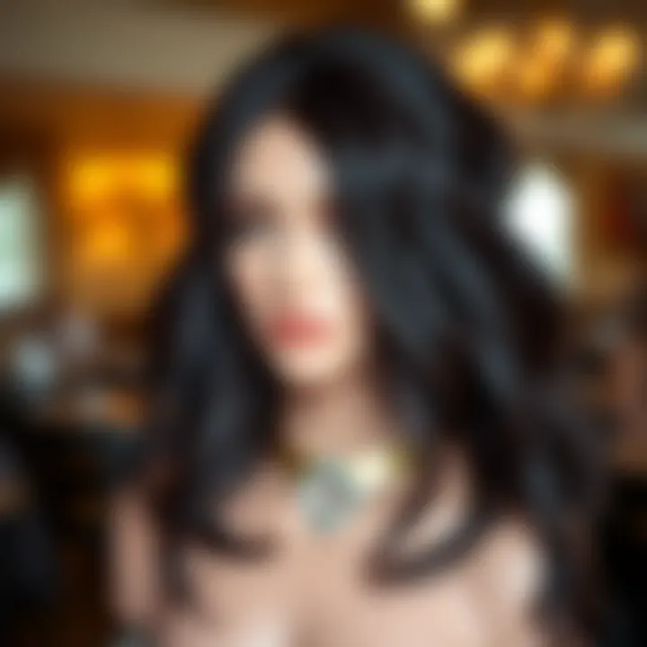 A beautifully styled lace front wig showcasing customization