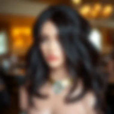 Customized Lace Front Wig A beautifully styled lace front wig showcasing customization