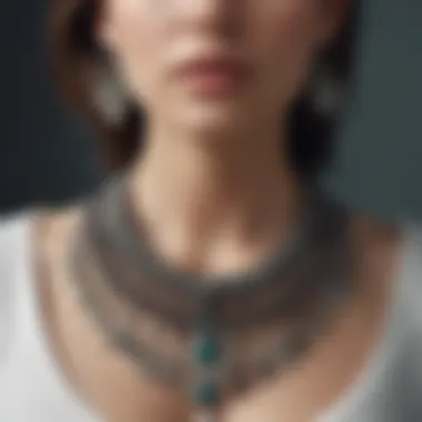Cultural Significance of Magnetic Connection Necklaces Cultural representation of magnetic connection necklaces in various styles worn during a social gathering