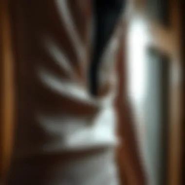 Intricate Fabric Detailing Close-up of intricate fabric detailing on a bodycon dress