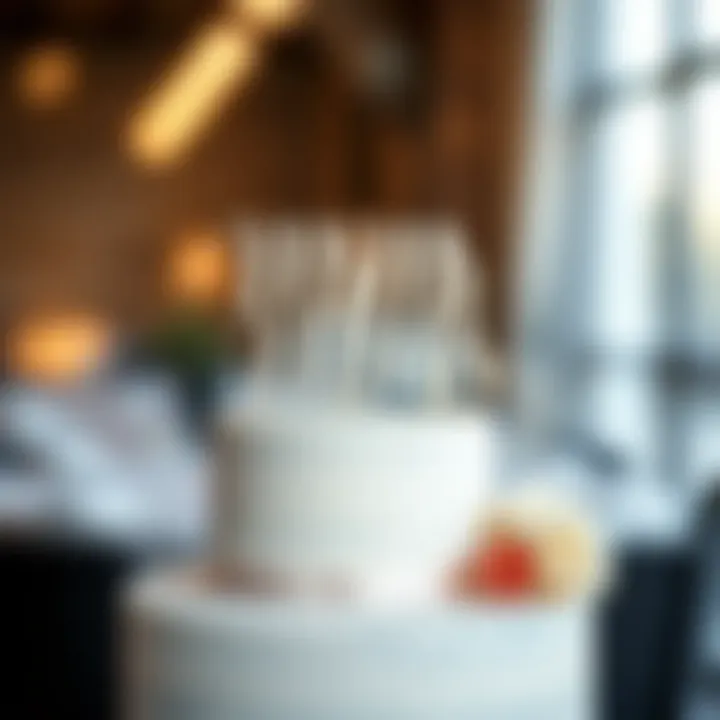 Sleek Modernity in Cake Decorations Modern metallic Mr and Mrs cake topper with sleek design