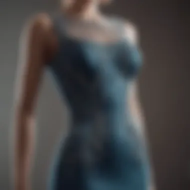 Elegant bodycon dress displayed on a mannequin