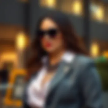 Fashionable accessories that elevate a plus-size business casual ensemble