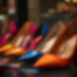 Elegant trendy heels in a diverse color palette