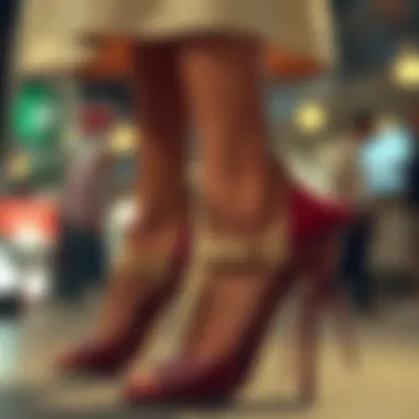 Stylish heels paired with minimalist attire for versatile looks