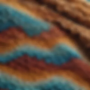 Texture and Waves of Ombre Crochet Hair Close-up of the texture and waves of ombre crochet hair