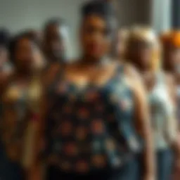 Collection of vibrant plus size tanks showcasing diverse patterns