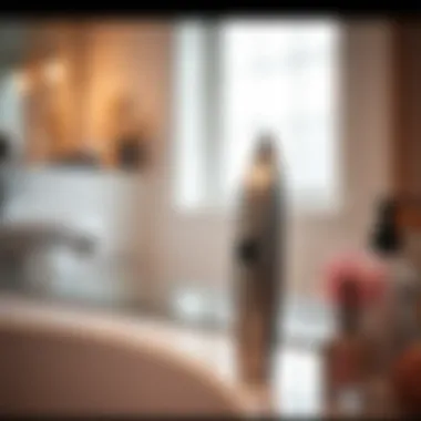 Trimmer in a stylish bathroom setting