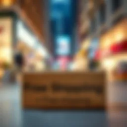 Romwe packaging showcasing free shipping policy