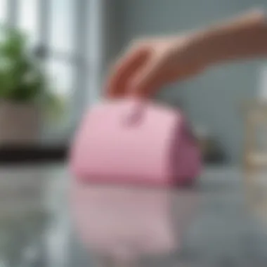 Fashion Meets Function: The Silicone Change Purse in Modern Style A fashion-forward individual using a silicone change purse in a stylish setting.