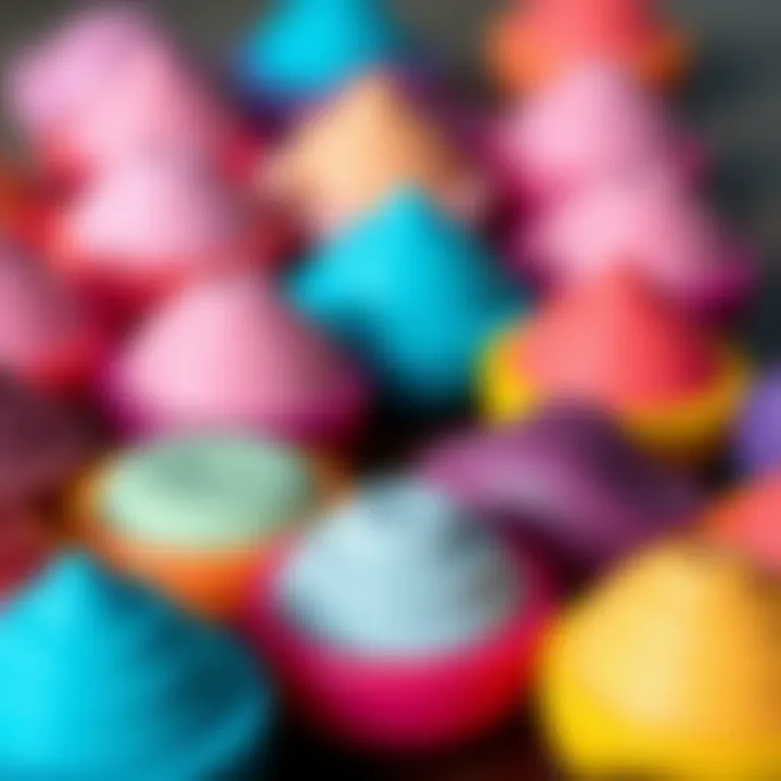 Collection of silicone lip scrubbers in different colors