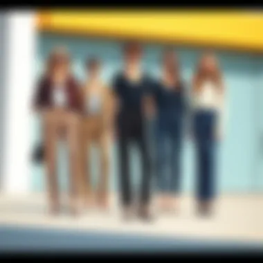 Diverse styling options for straight leg pants