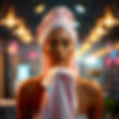 Infographic on hair health benefits of absorbent towels