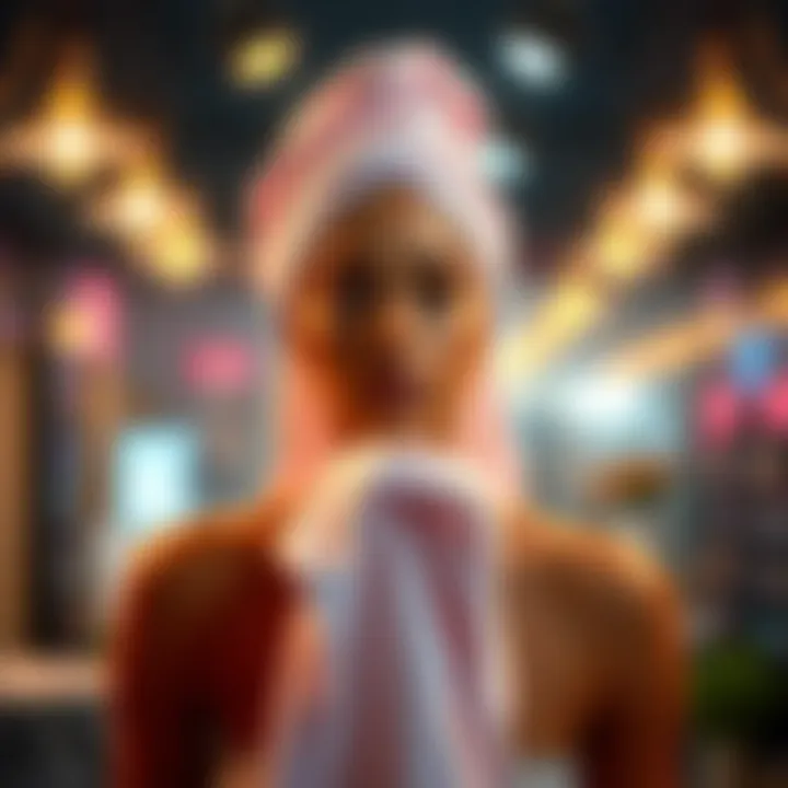 Infographic on hair health benefits of absorbent towels