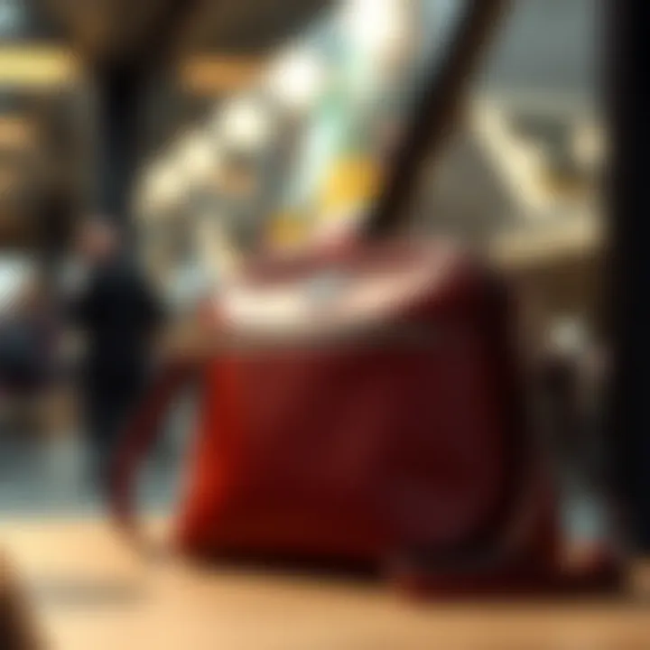 Highlighting sustainable materials used in Bally's crossbody bag