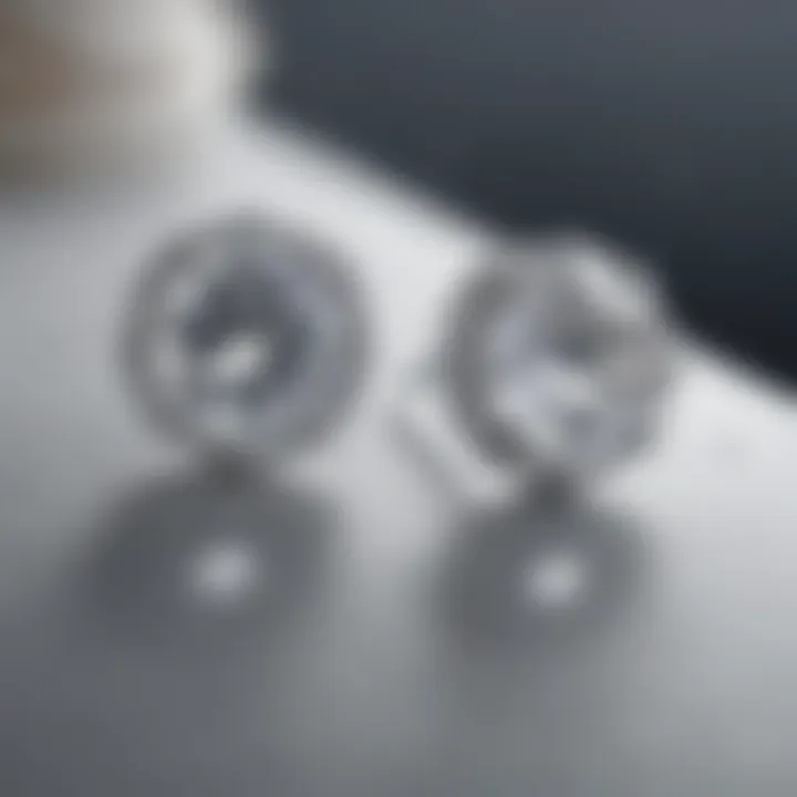 Various stylish settings for white sapphire earrings