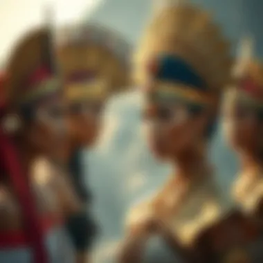 Cultural Variations of Goddess Headpieces Cultural representation of goddess headpieces from different societies