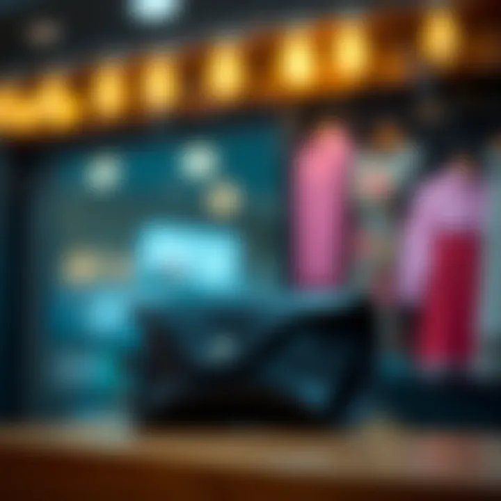 Soft leather eyeglass pouch in a fashionable setting