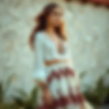 Accessorizing a bohemian A-line dress with unique jewelry