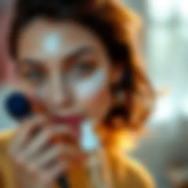 Fashionable integration of a face mister into skincare routine