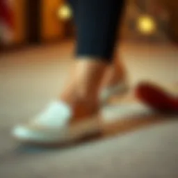 Comfortable flat shoes designed for pregnancy