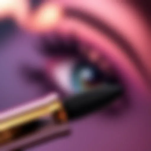 An elegant close-up of SheGlam mascara tube showcasing its design