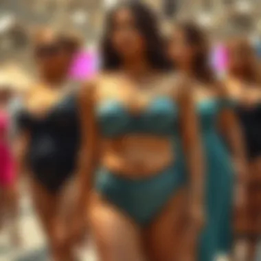 Diverse styles of plus size faja body shapers on display