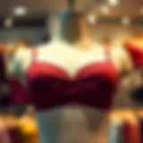 Stylish spaghetti top bra displayed on a mannequin