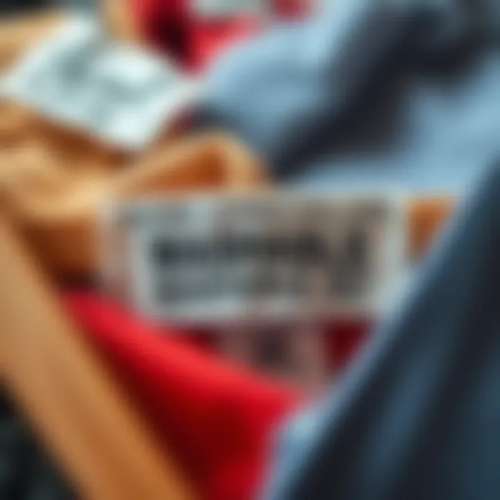 A collection of various types of washable clothing labels