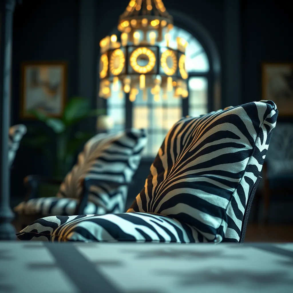 Zebra Print Chair Cushions: A Detailed Exploration